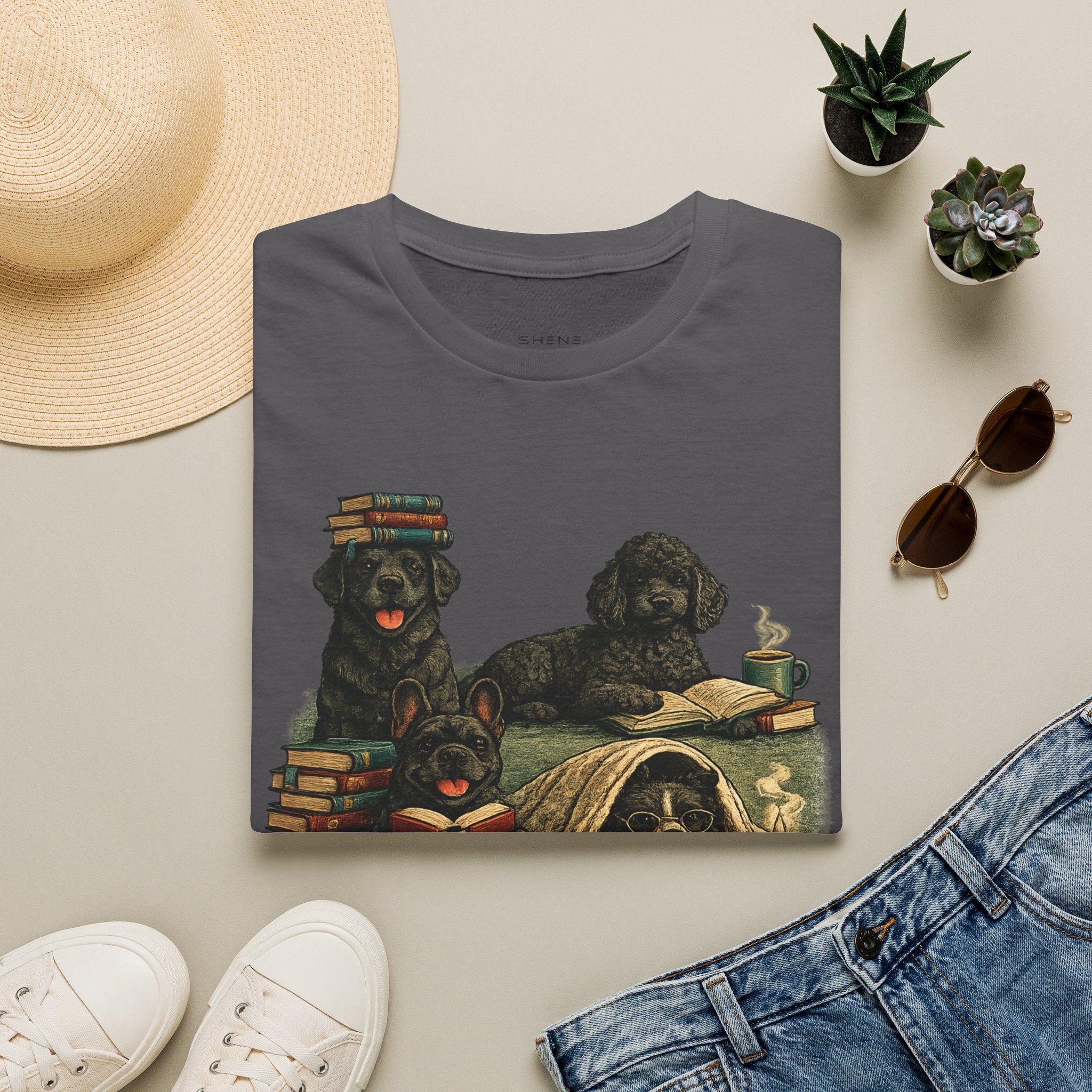 Copy of Unisex Softstyle Black Dog Library T-Shirt