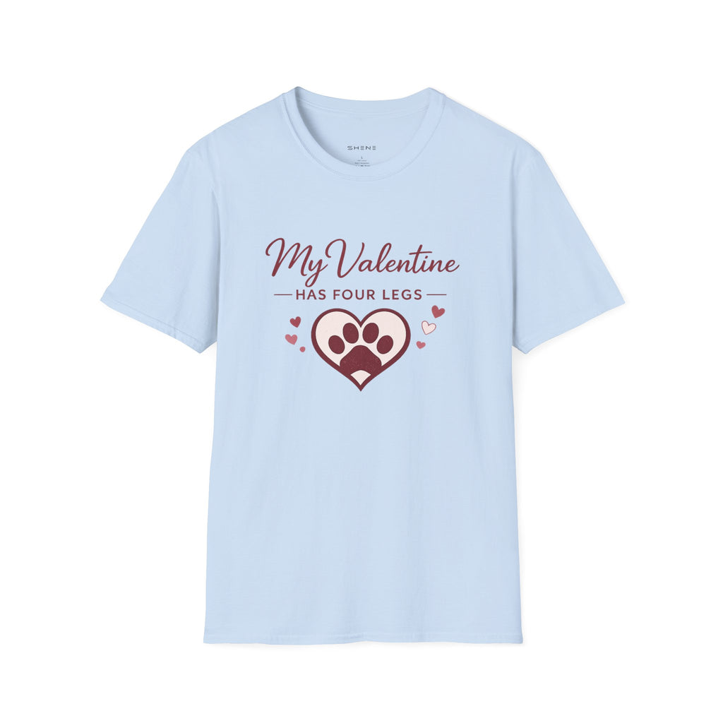 Copy of Unisex Softstyle My valentine has four leg T-Shirt