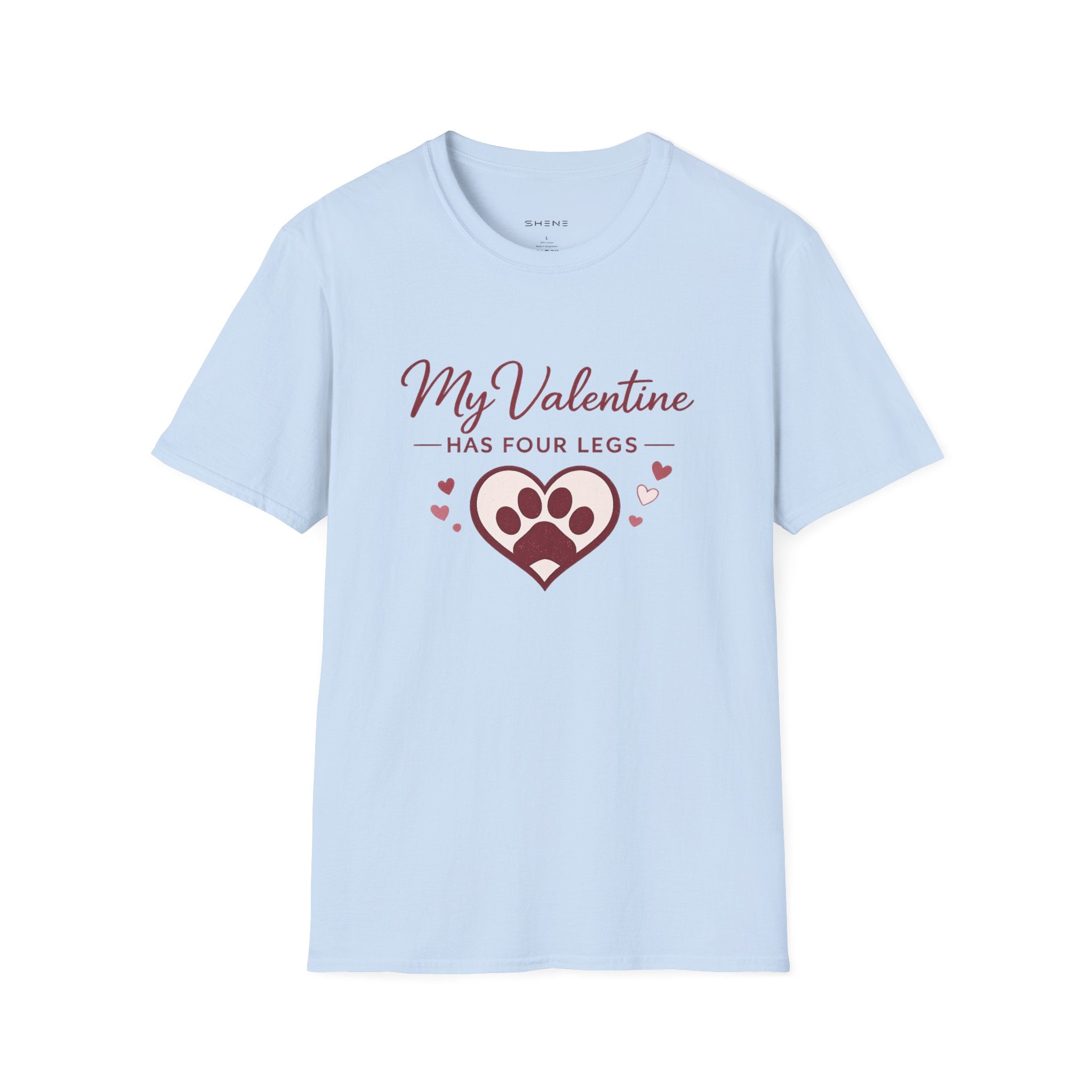 Copy of Unisex Softstyle My valentine has four leg T-Shirt