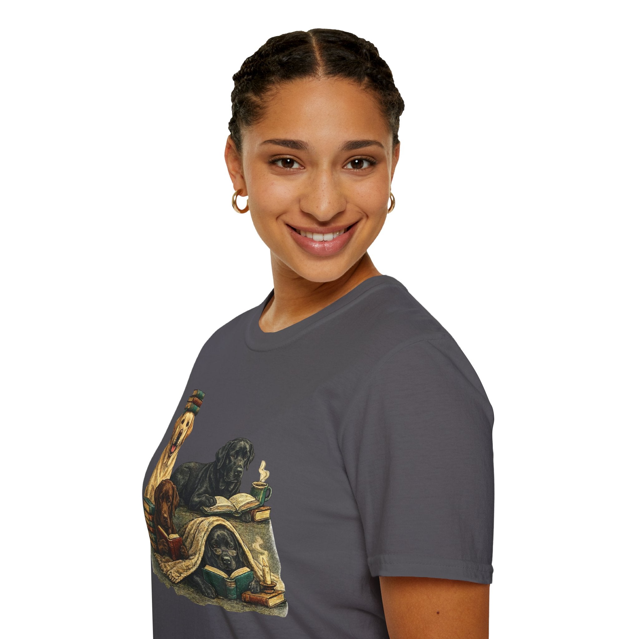 Copy of Unisex Softstyle Labador Library Four Dog T-Shirt