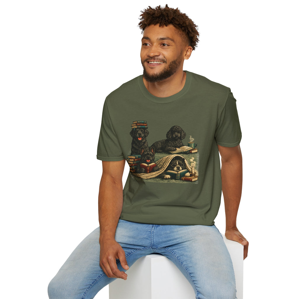 Copy of Unisex Softstyle Black Dog Library T-Shirt