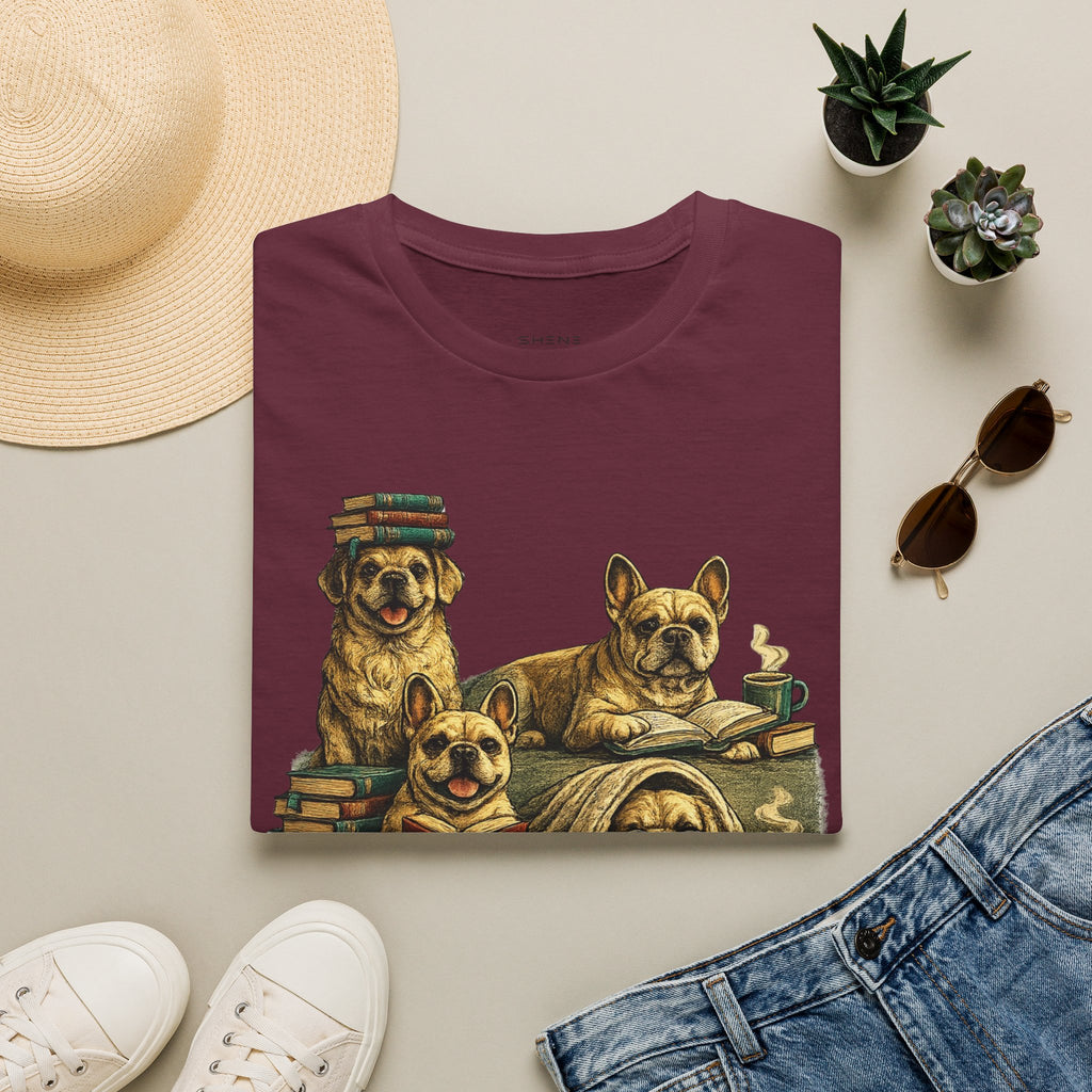 Copy of Unisex Softstyle French Dog Library T-Shirt