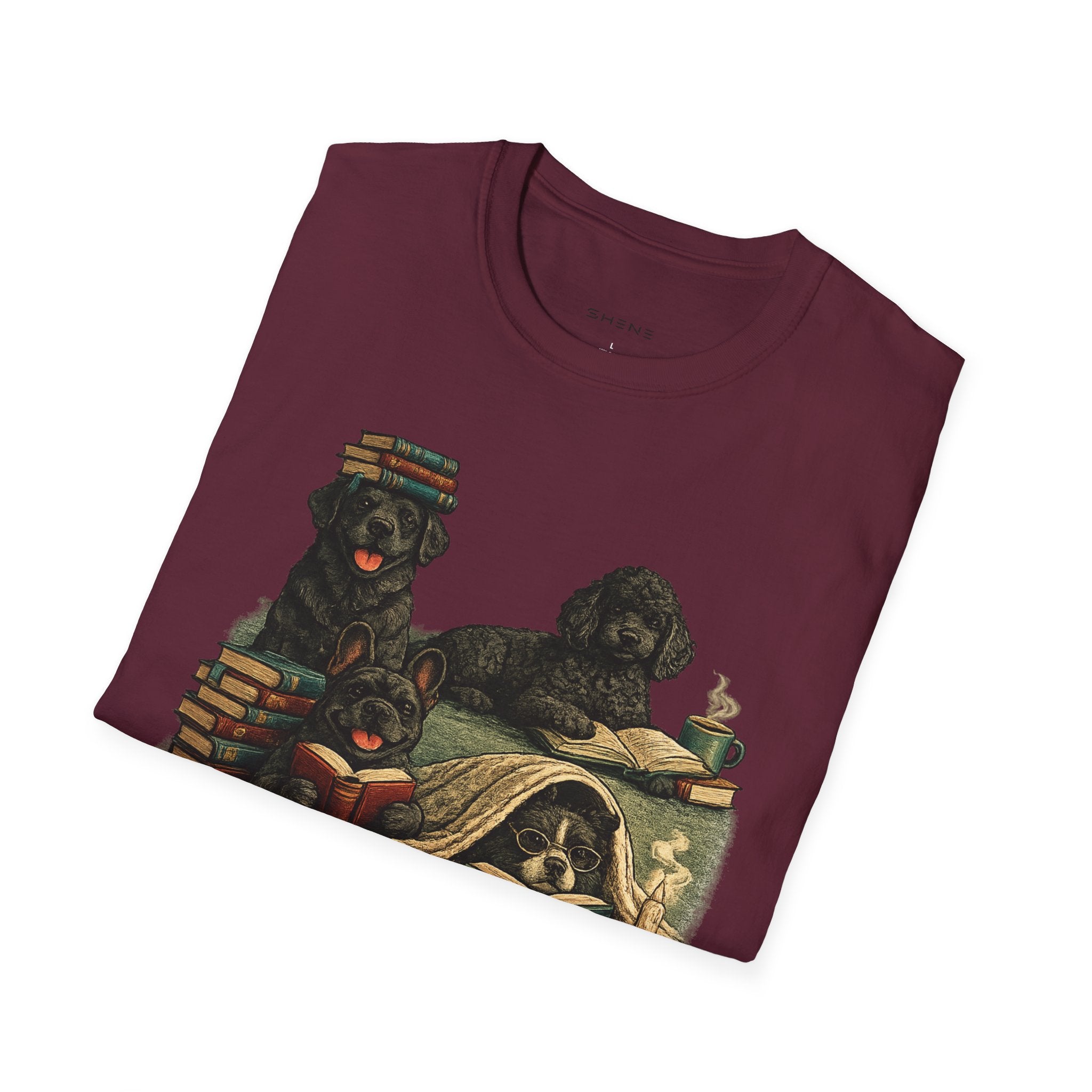 Copy of Unisex Softstyle Black Dog Library T-Shirt