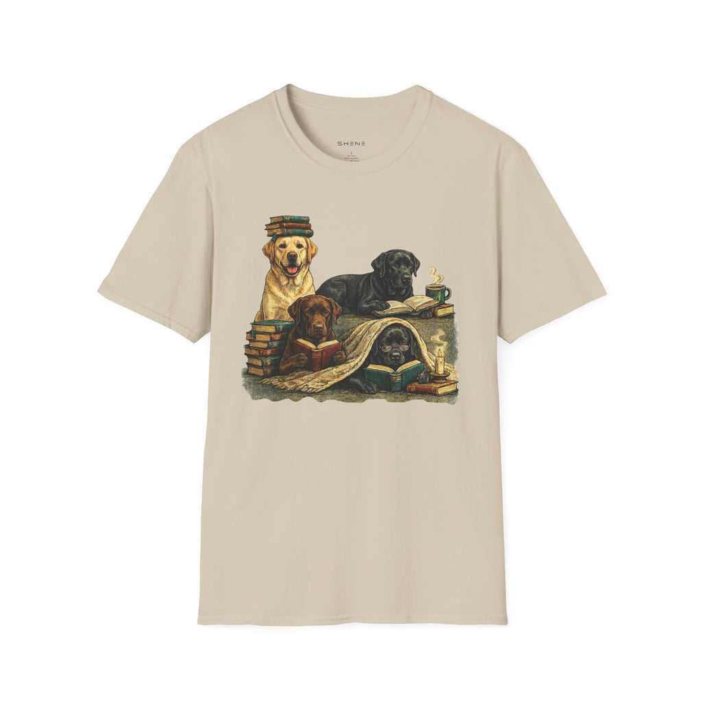 Copy of Unisex Softstyle Labador Library Four Dog T-Shirt