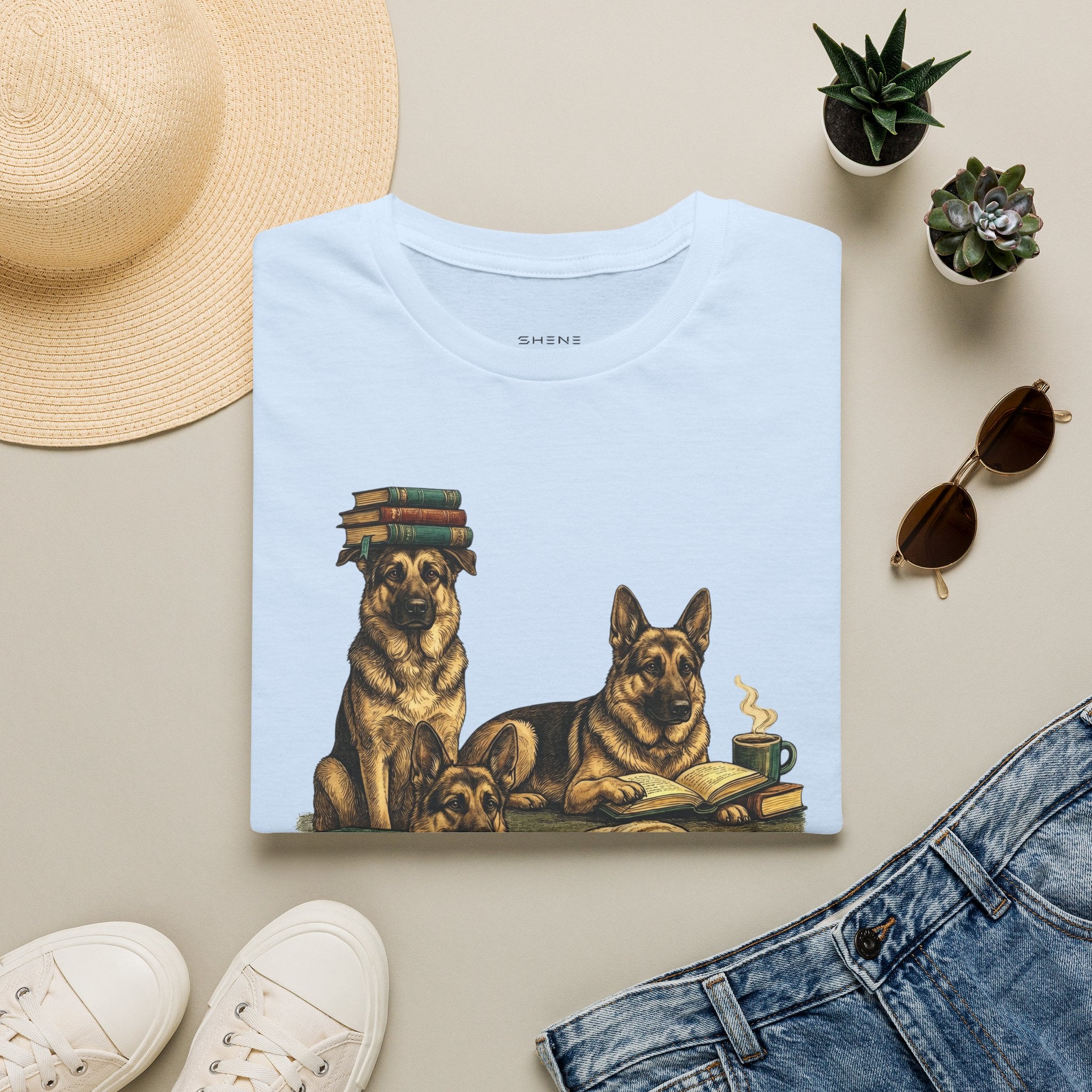 Copy of Unisex Softstyle German Shepherd Library T-Shirt