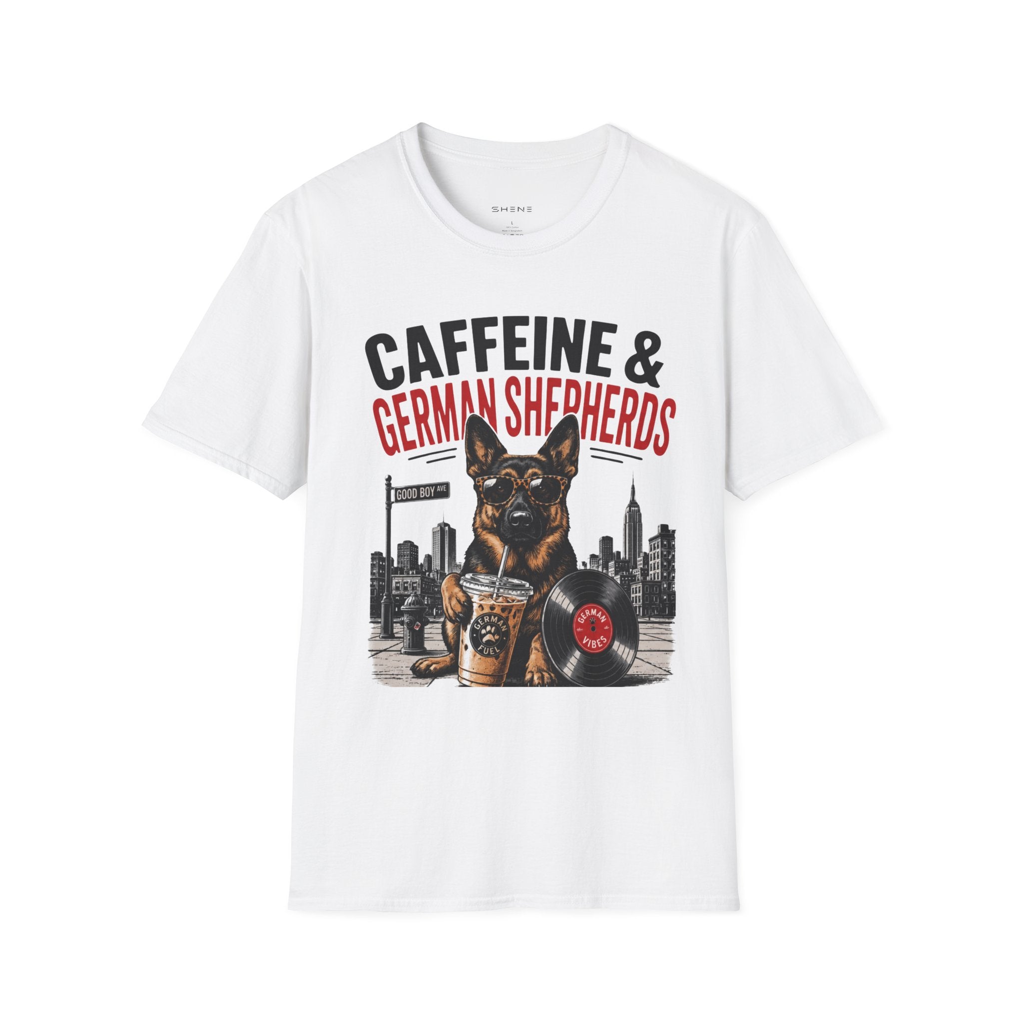 Copy of Unisex Softstyle German Shephed Caffeine Fuel T-Shirt