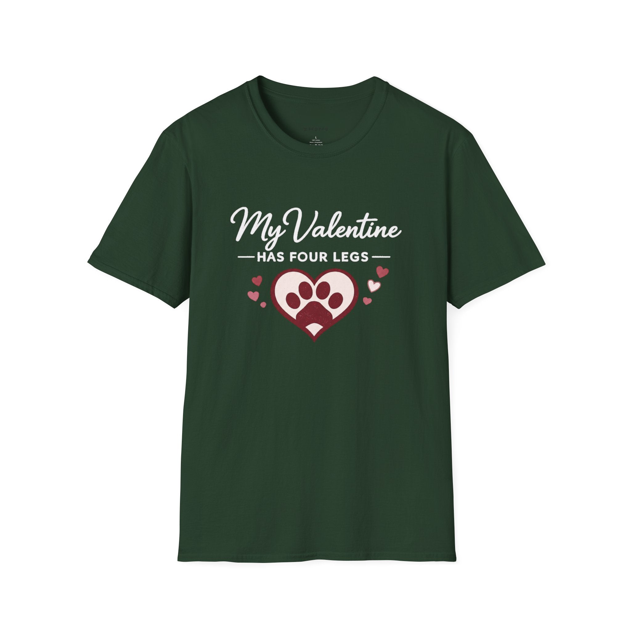 Copy of Unisex Softstyle My valentine has four leg T-Shirt