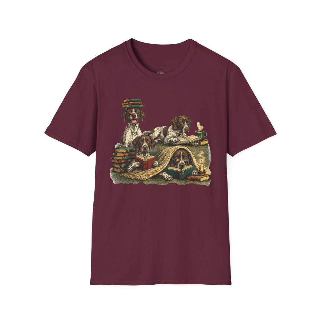 Copy of Copy of Copy of Copy of Unisex Softstyle r Pointer Library Four Dog T-Shirt