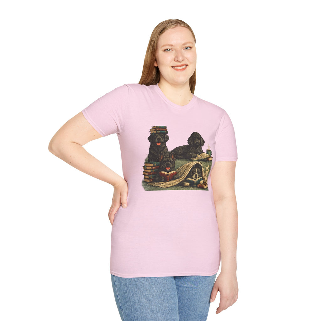 Copy of Unisex Softstyle Black Dog Library T-Shirt