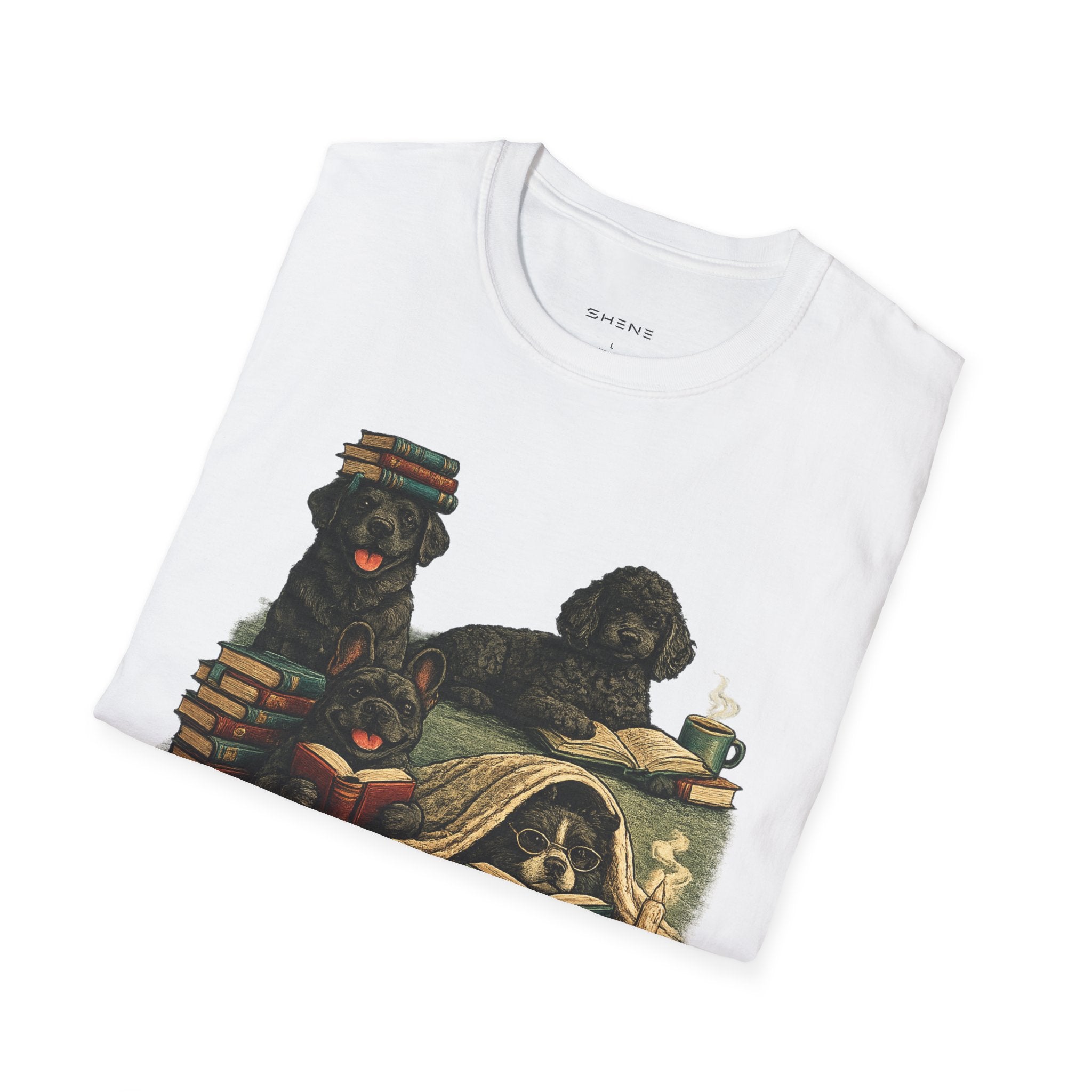 Copy of Unisex Softstyle Black Dog Library T-Shirt