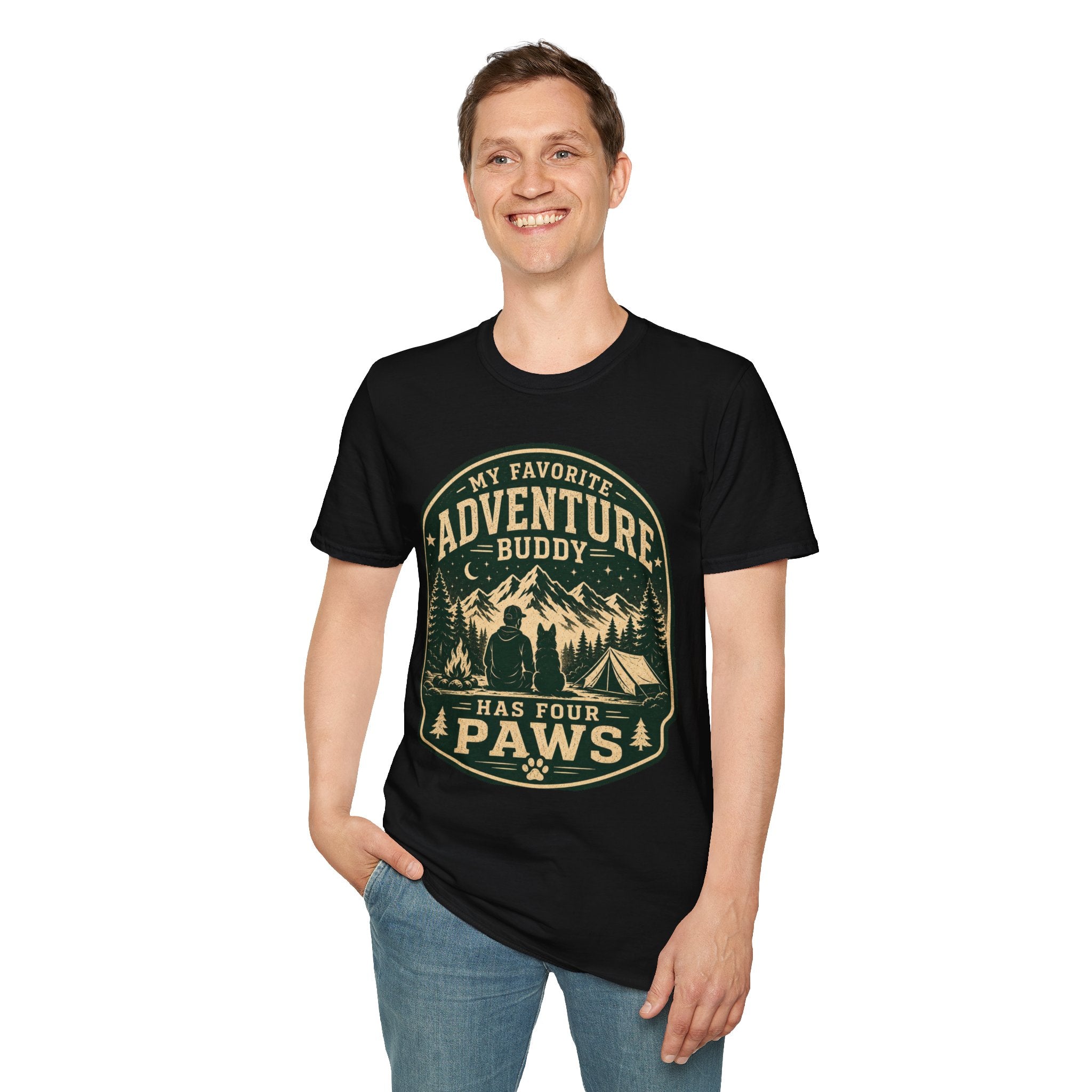 Copy of Unisex Softstyle My Favorite Adventure Has Paws T-Shirt