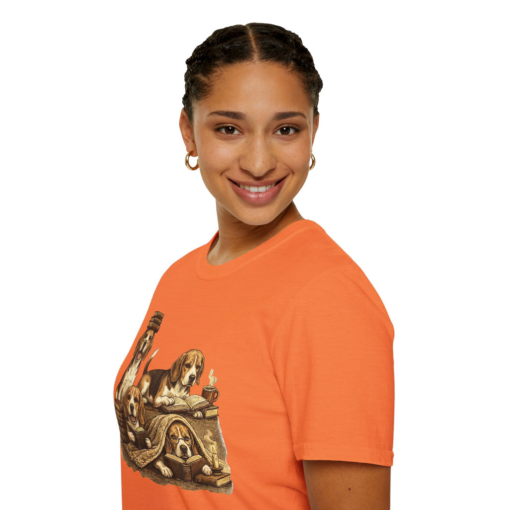 Copy of Copy of Copy of Copy of Unisex Softstyle Beegal Library Four Dog T-Shirt