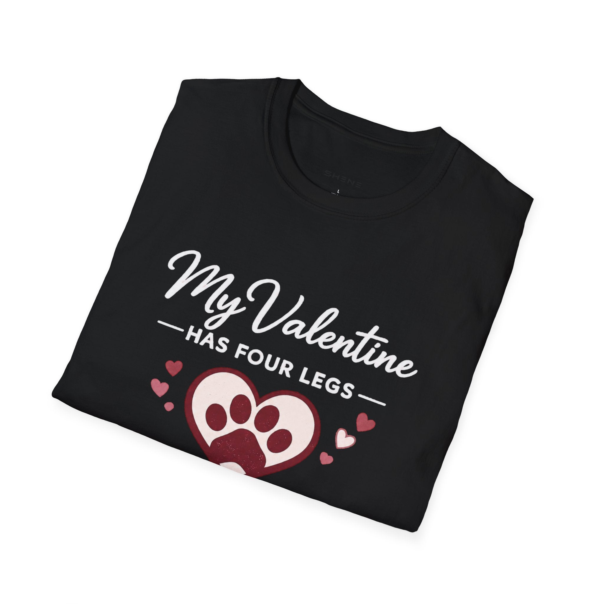 Copy of Unisex Softstyle My valentine has four leg T-Shirt