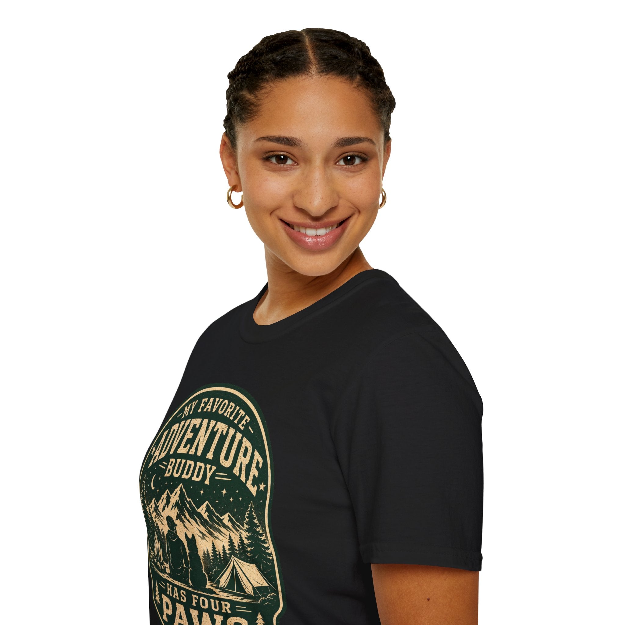 Copy of Unisex Softstyle My Favorite Adventure Has Paws T-Shirt