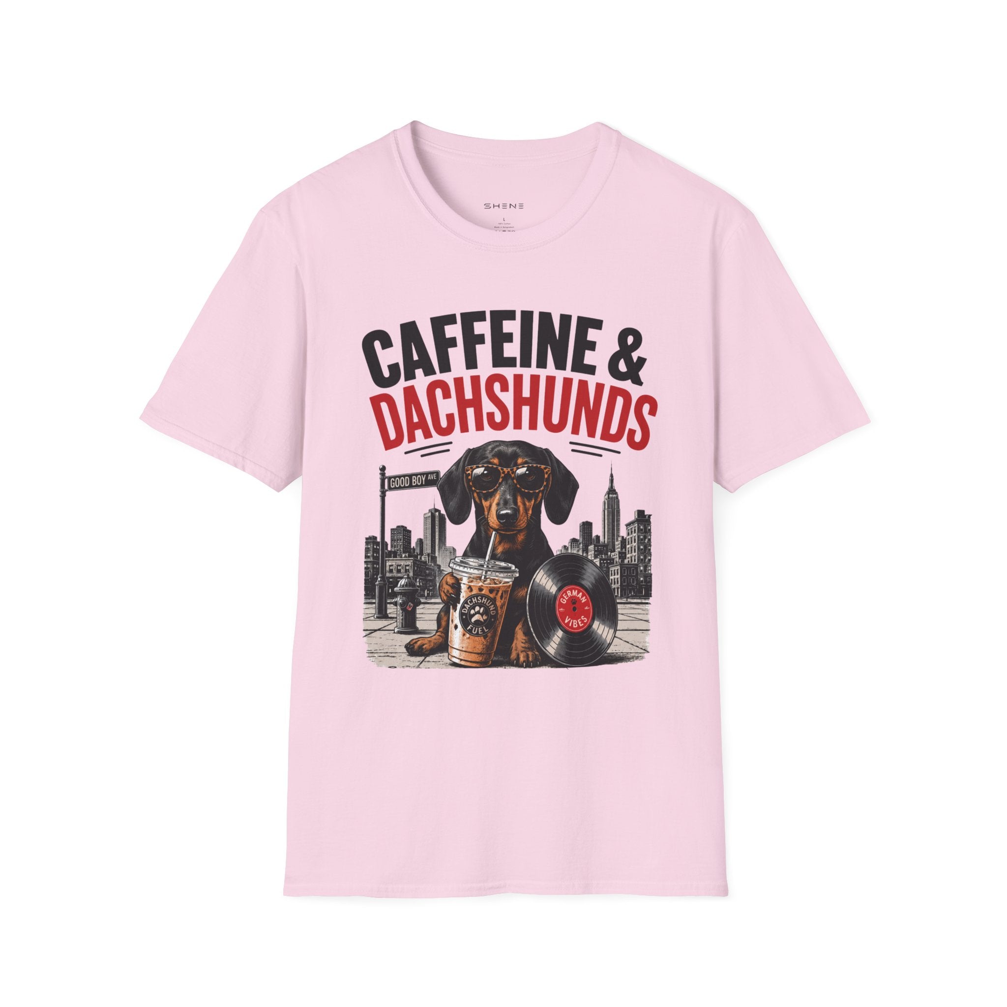 Unisex Softstyle Dachshund Caffeine Fuel T-Shirt