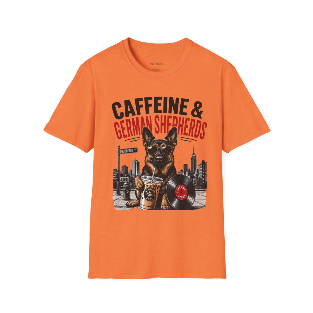 Copy of Unisex Softstyle German Shephed Caffeine Fuel T-Shirt