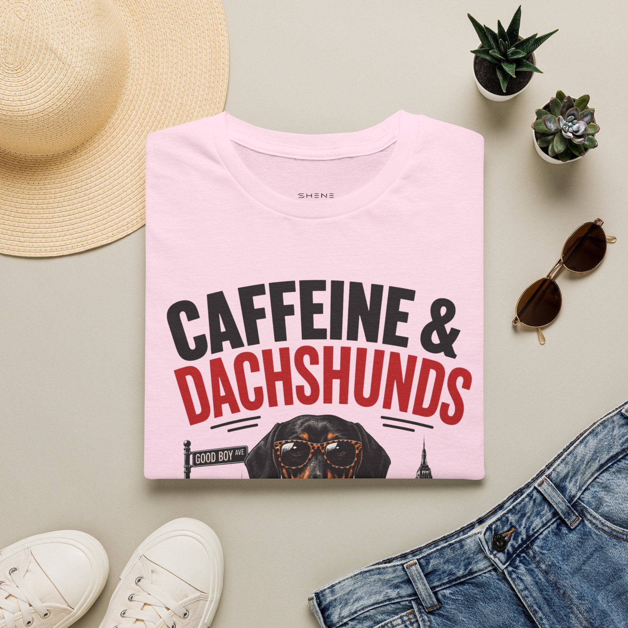 Unisex Softstyle Dachshund Caffeine Fuel T-Shirt