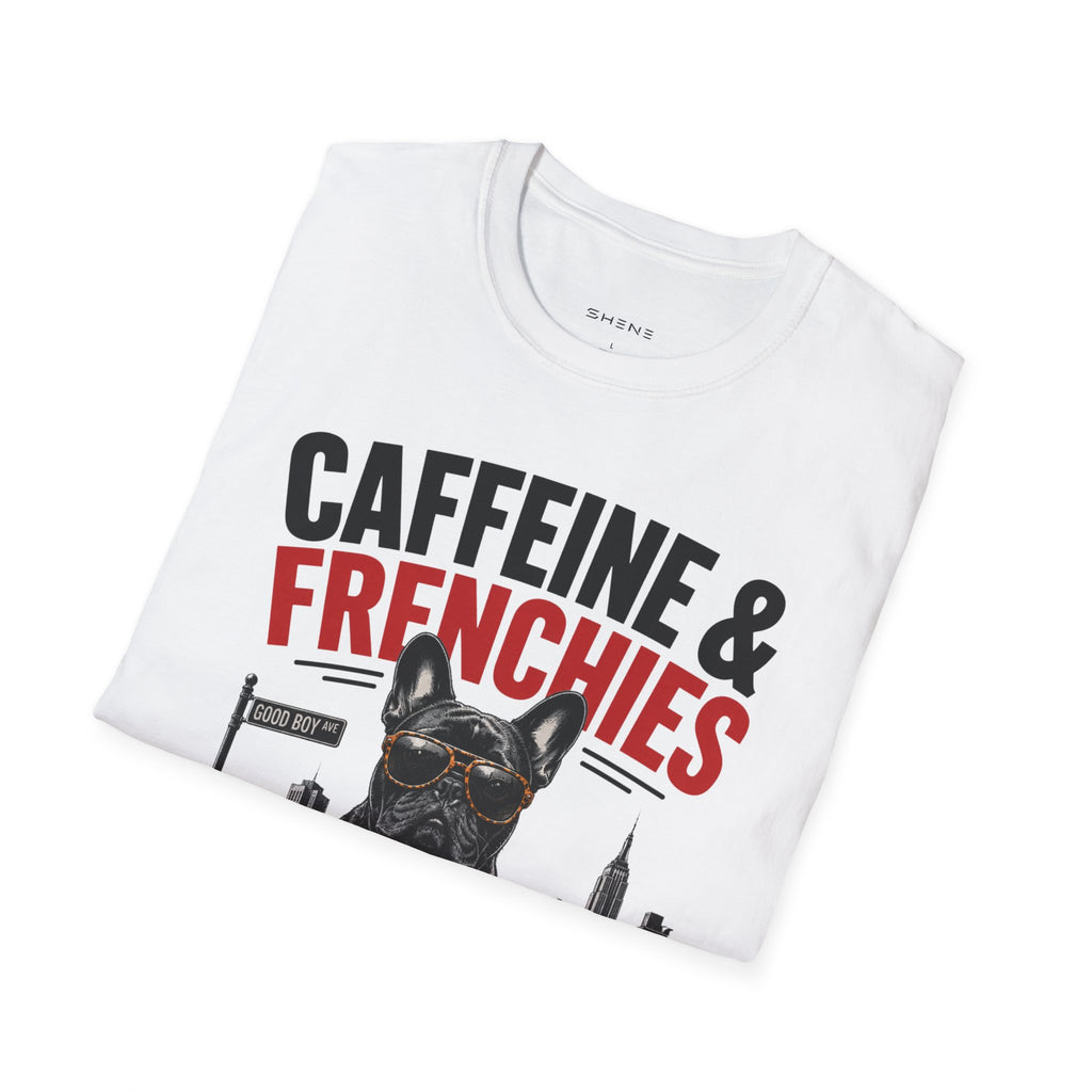 Unisex Softstyle French Bulldog Caffeine Fuel T-Shirt