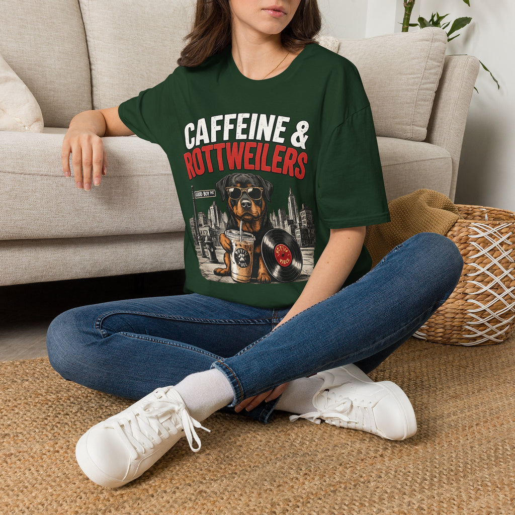 Unisex Softstyle Rottweiler Caffeine Fuel  T-Shirt