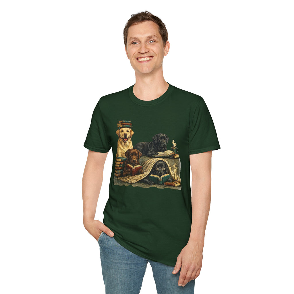 Copy of Unisex Softstyle Labador Library Four Dog T-Shirt
