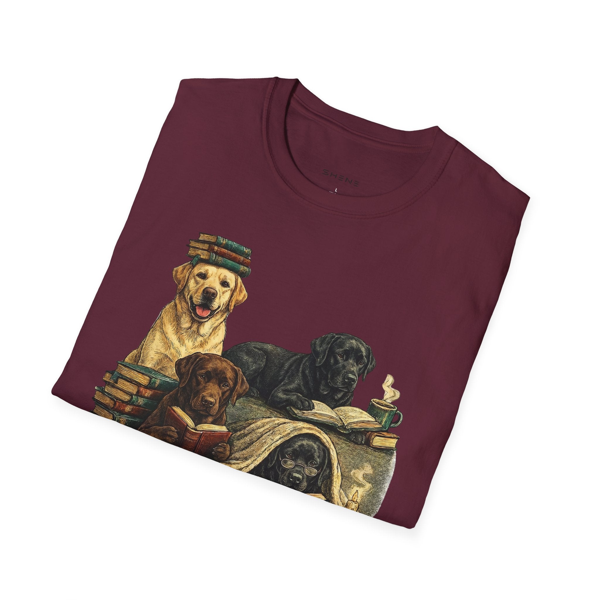 Copy of Unisex Softstyle Labador Library Four Dog T-Shirt