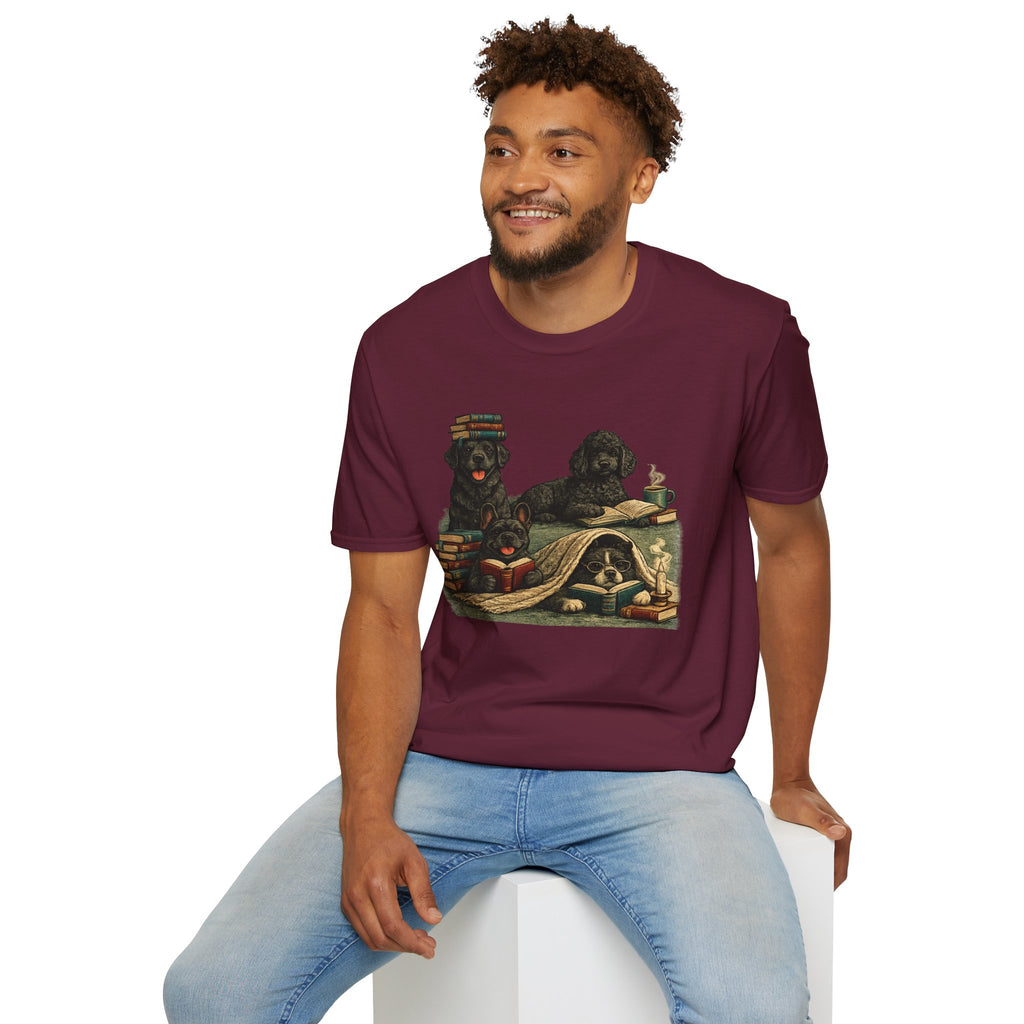Copy of Unisex Softstyle Black Dog Library T-Shirt