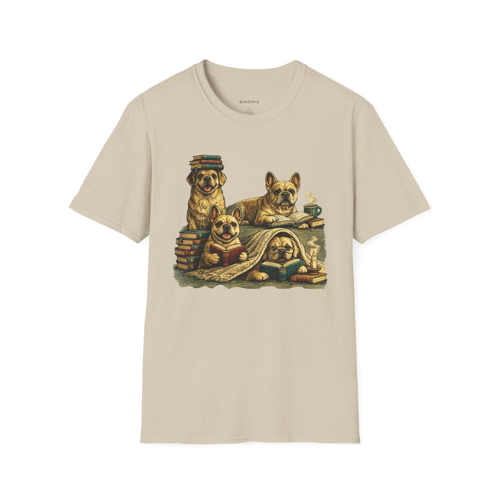 Copy of Unisex Softstyle French Dog Library T-Shirt