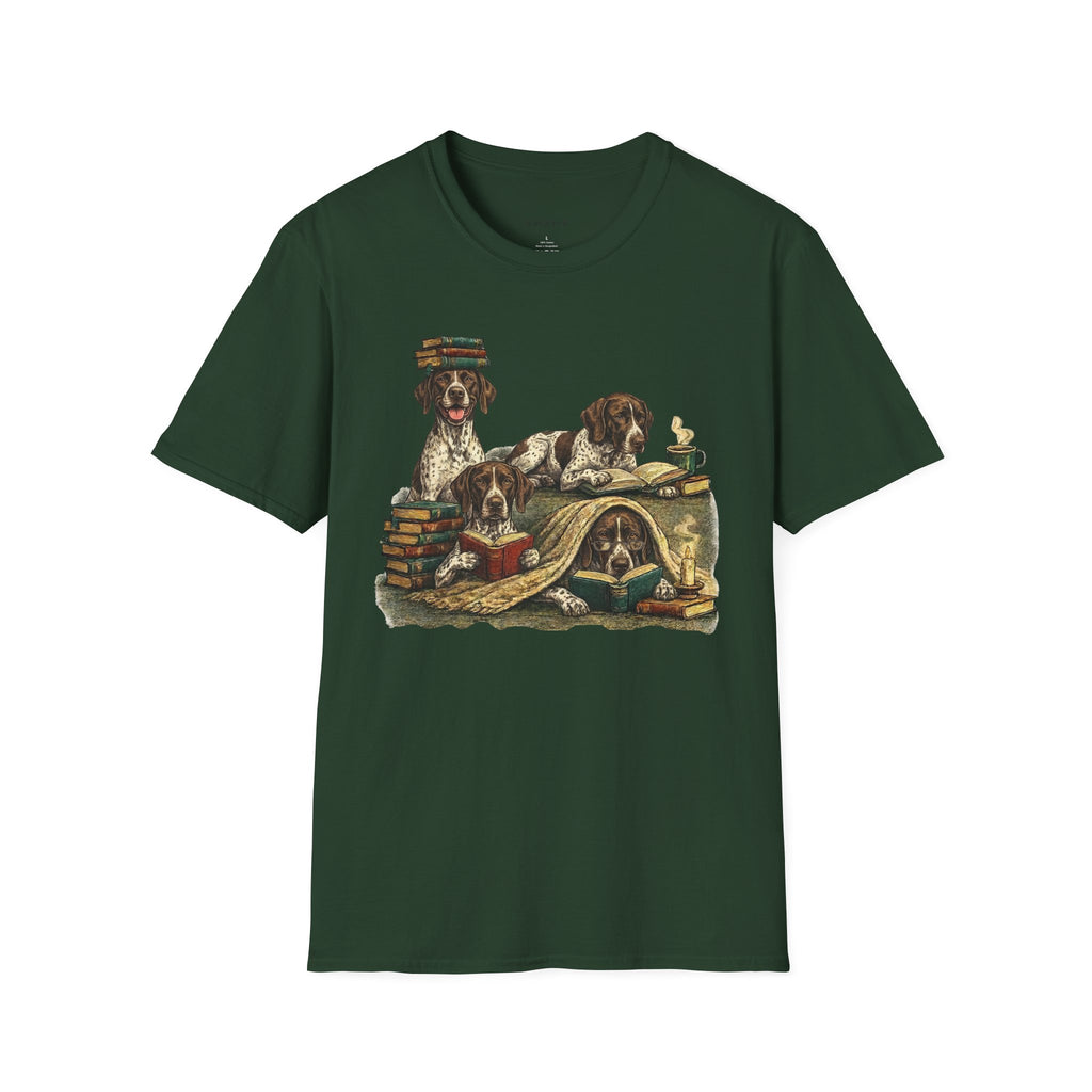 Copy of Copy of Copy of Copy of Unisex Softstyle r Pointer Library Four Dog T-Shirt