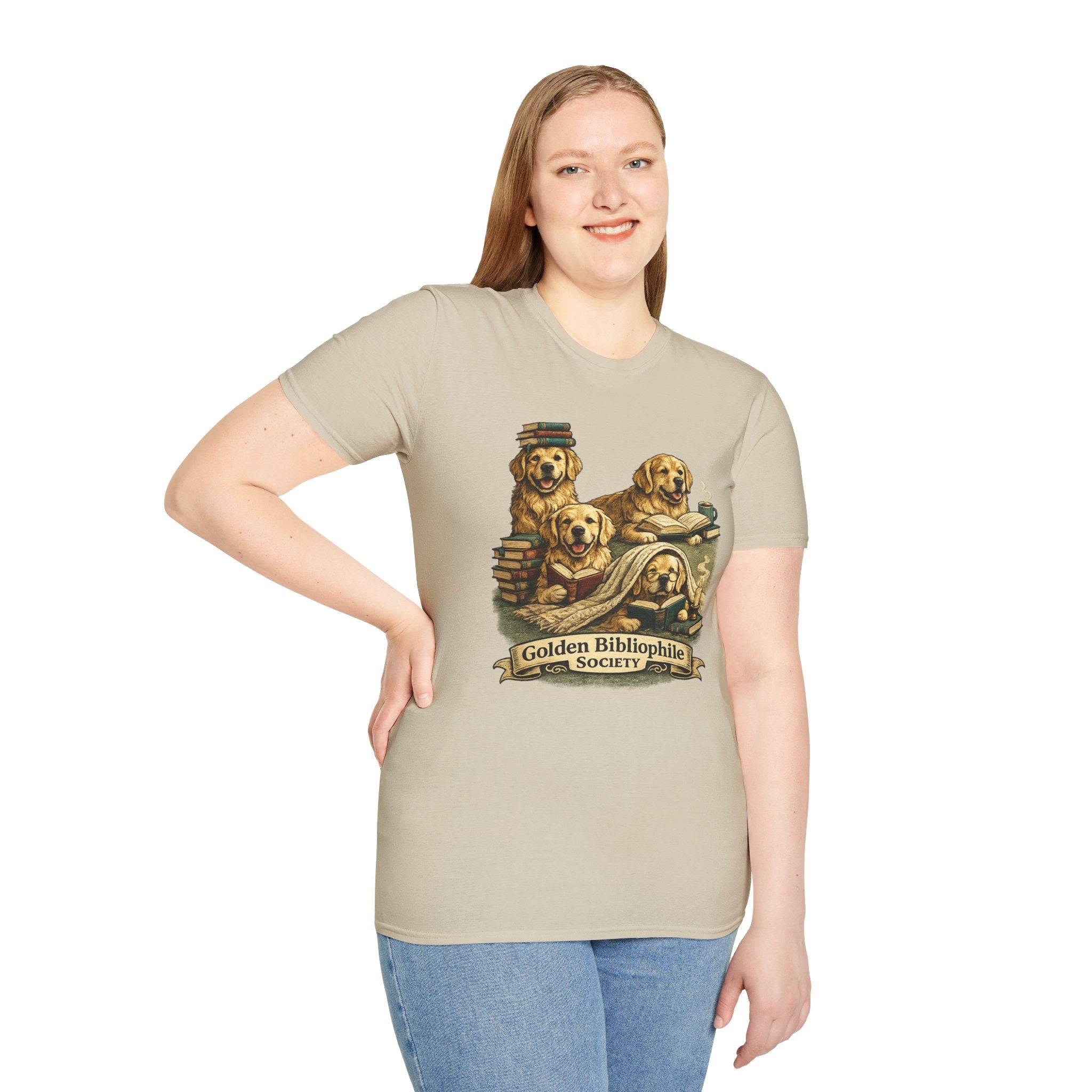 Copy of Unisex Softstyle Golden retriever Society  T-Shirt