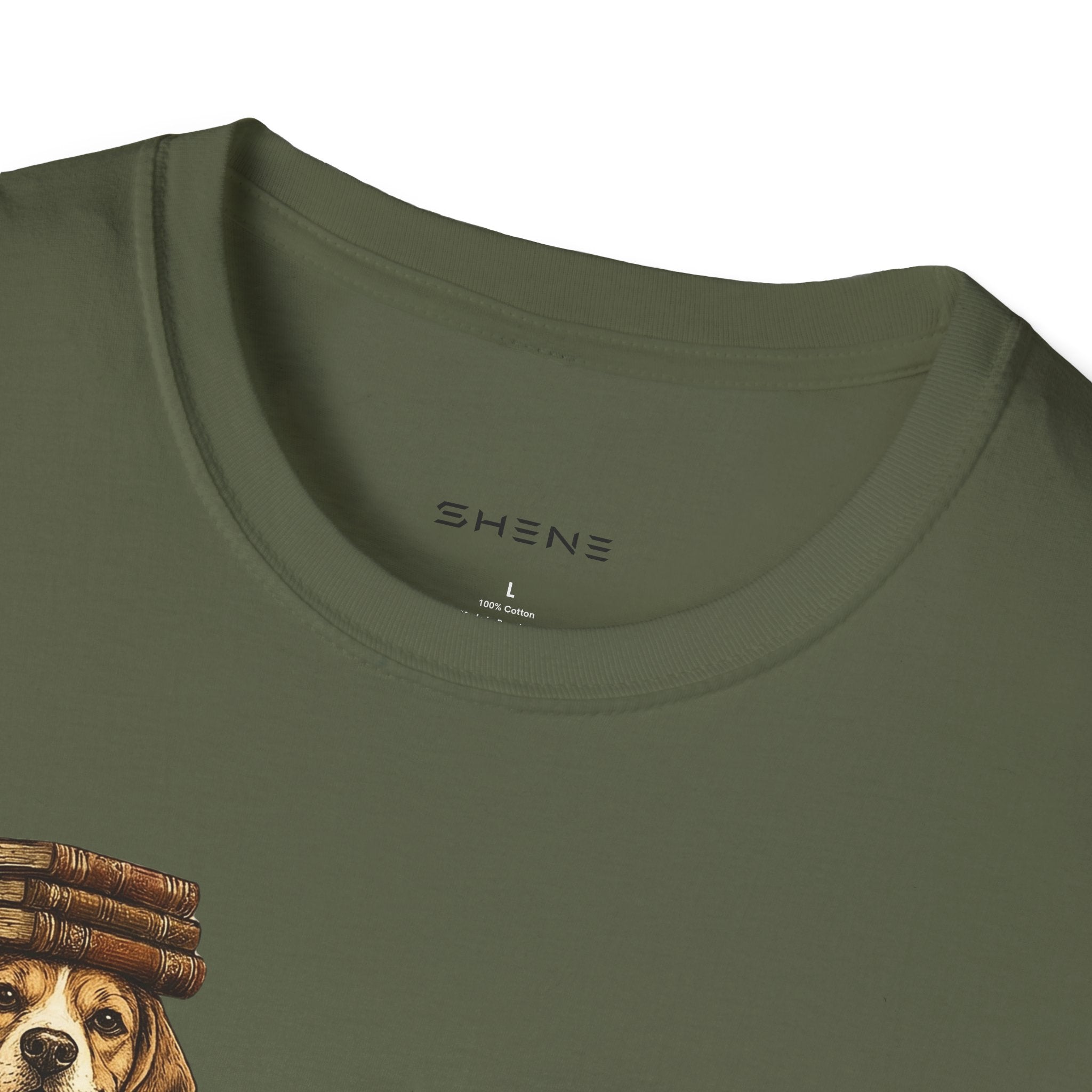 Copy of Copy of Copy of Copy of Unisex Softstyle Beegal Library Four Dog T-Shirt