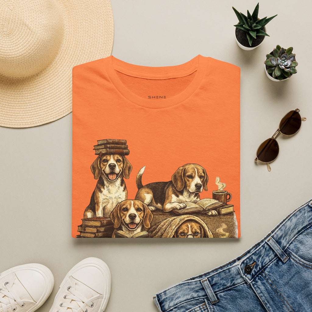 Copy of Copy of Copy of Copy of Unisex Softstyle Beegal Library Four Dog T-Shirt