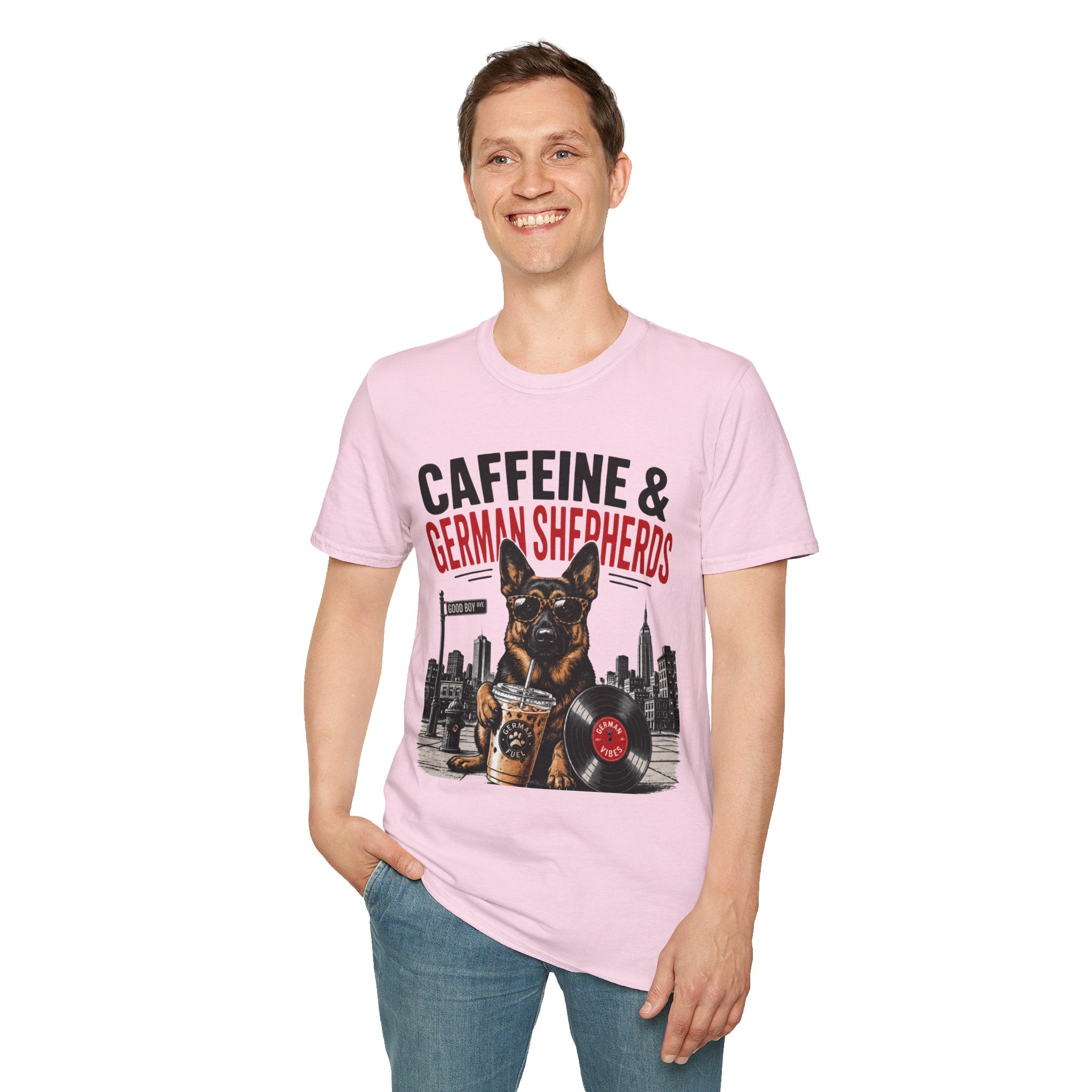 Copy of Unisex Softstyle German Shephed Caffeine Fuel T-Shirt