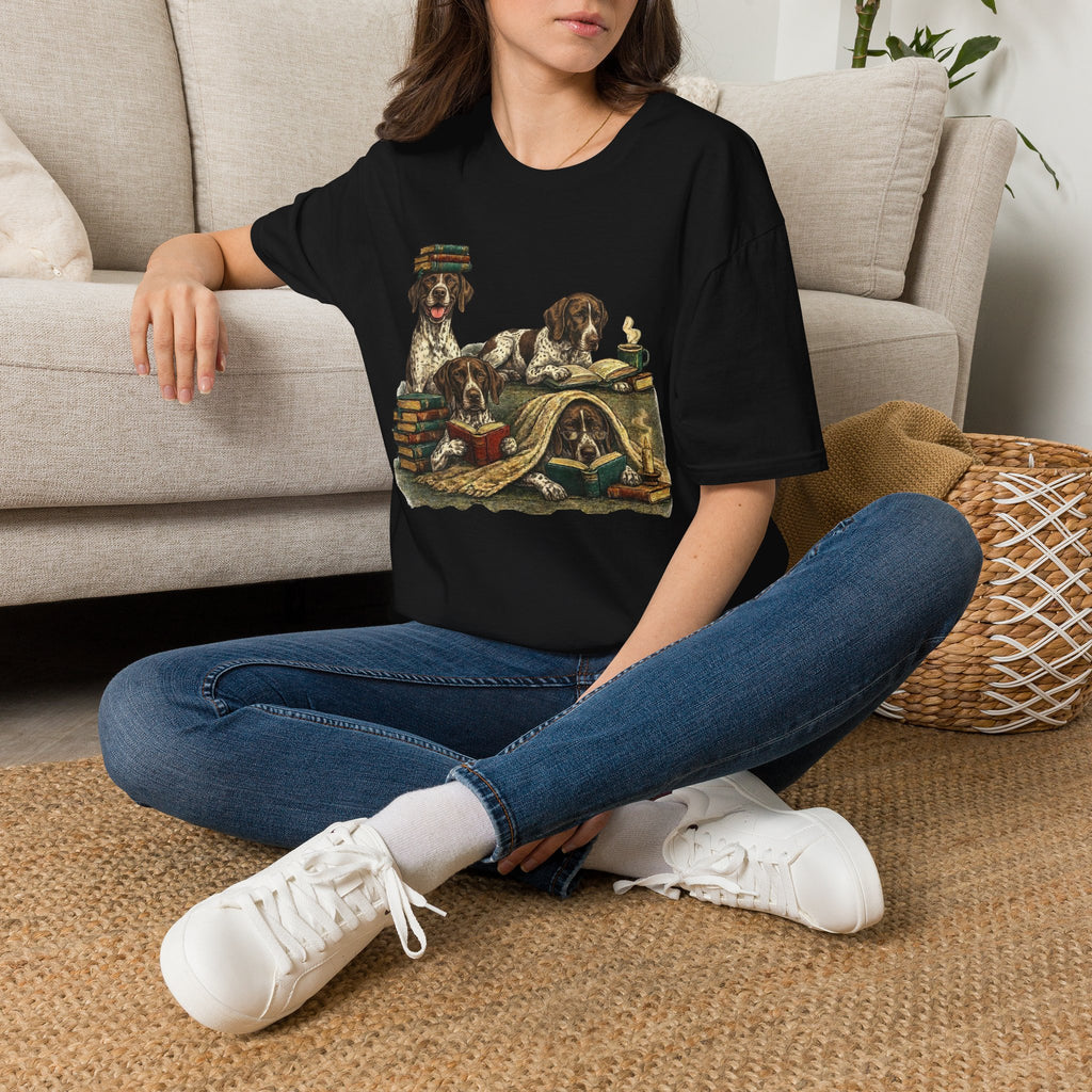 Copy of Copy of Copy of Copy of Unisex Softstyle r Pointer Library Four Dog T-Shirt