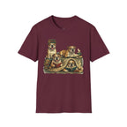 Copy of Copy of Copy of Unisex Softstyle Frenchi Library Four Dog T-Shirt