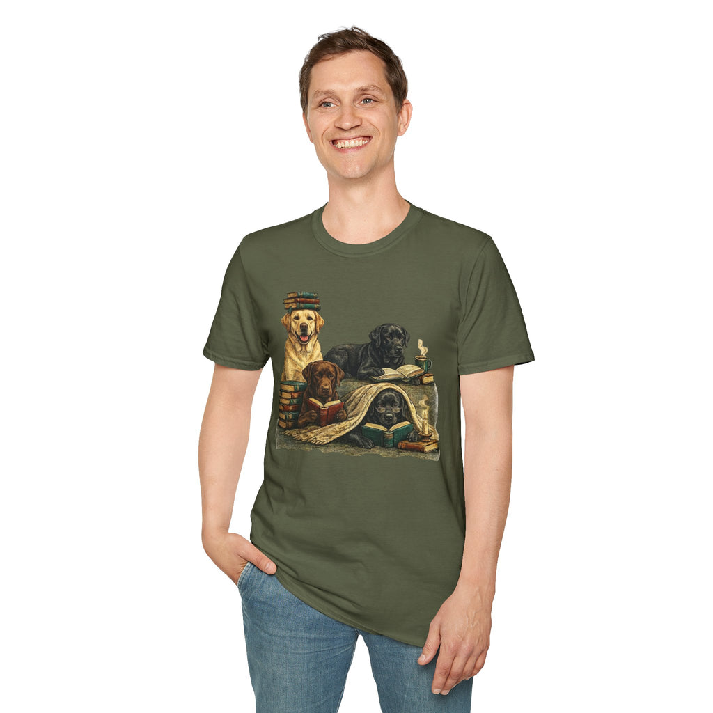 Copy of Unisex Softstyle Labador Library Four Dog T-Shirt