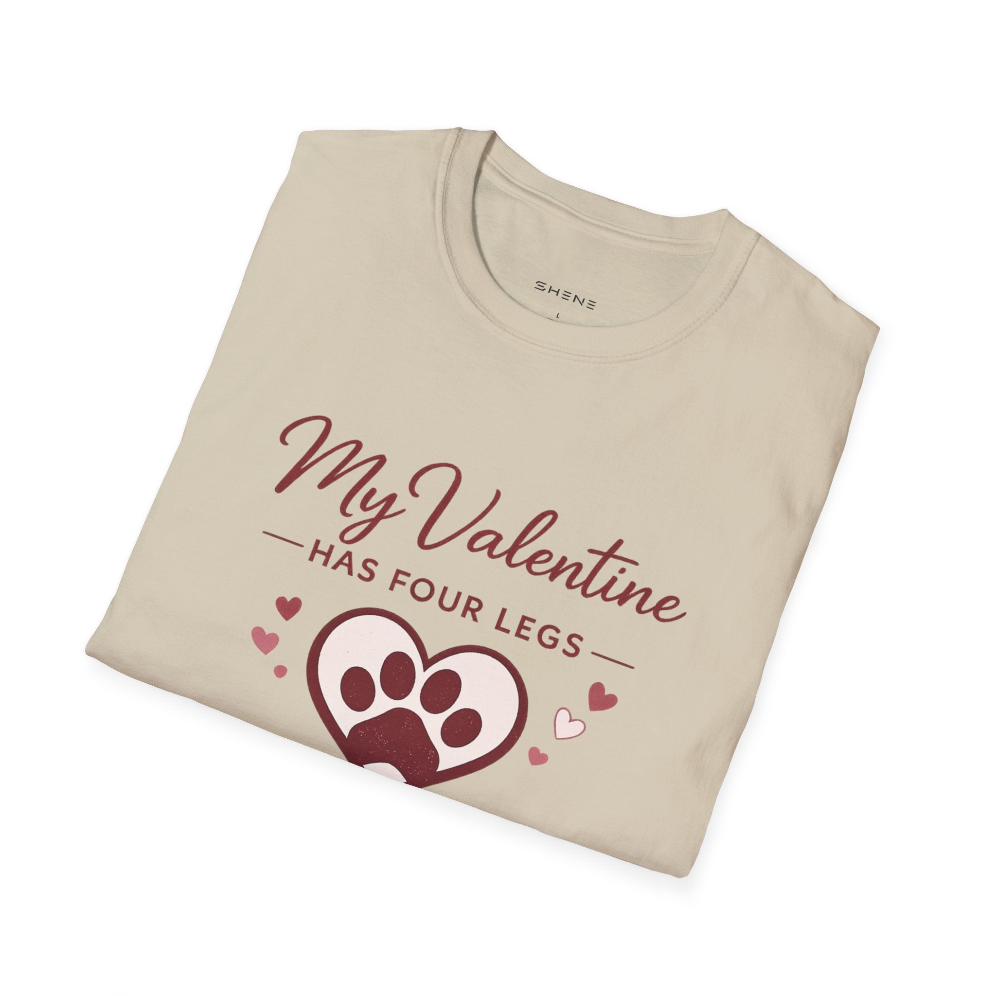 Copy of Unisex Softstyle My valentine has four leg T-Shirt