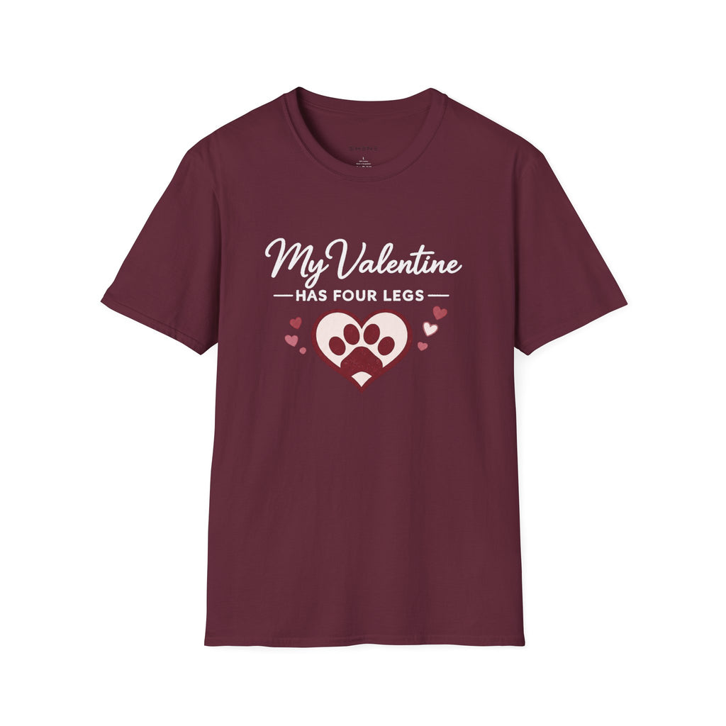 Copy of Unisex Softstyle My valentine has four leg T-Shirt