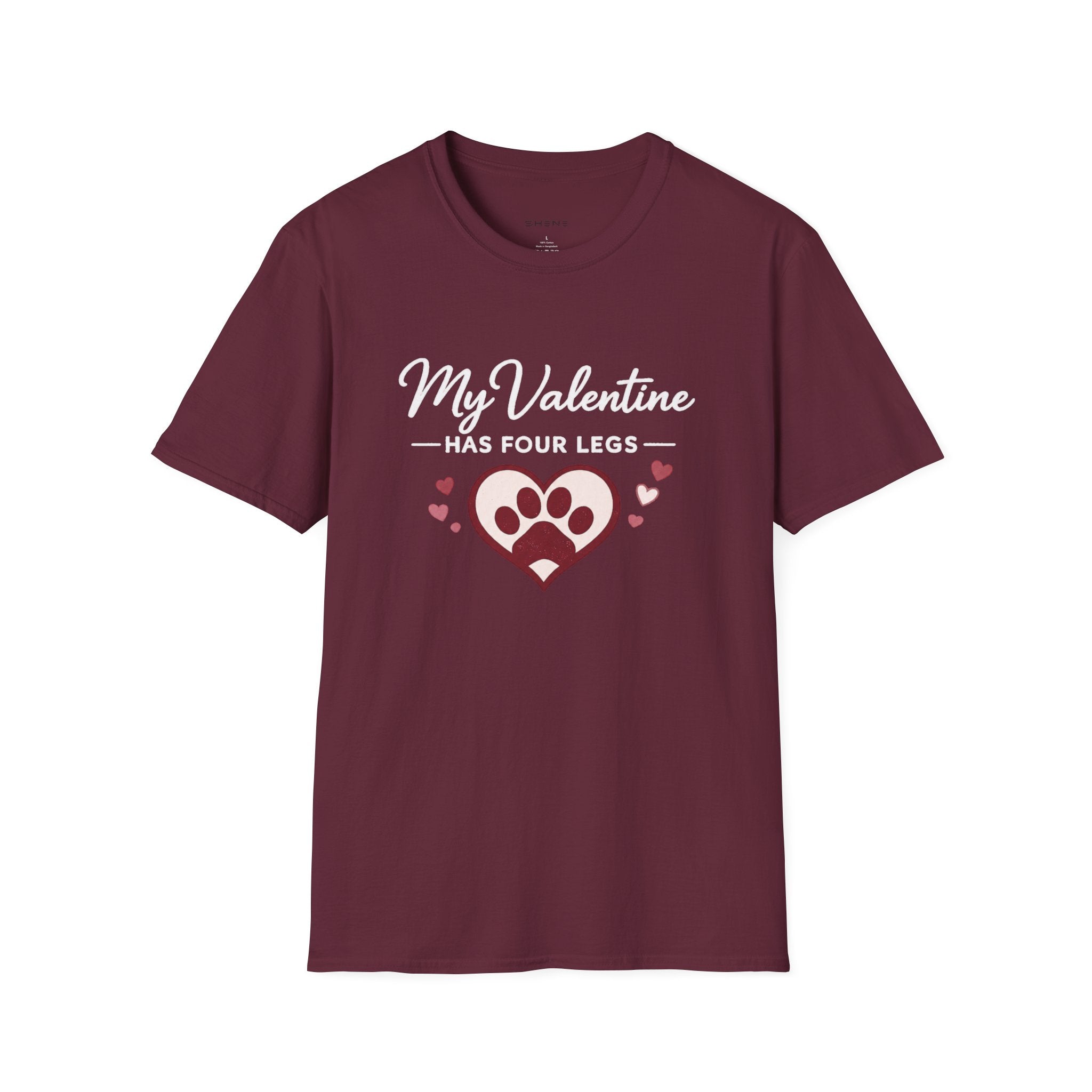 Copy of Unisex Softstyle My valentine has four leg T-Shirt