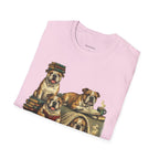 Copy of Copy of Copy of Unisex Softstyle Frenchi Library Four Dog T-Shirt