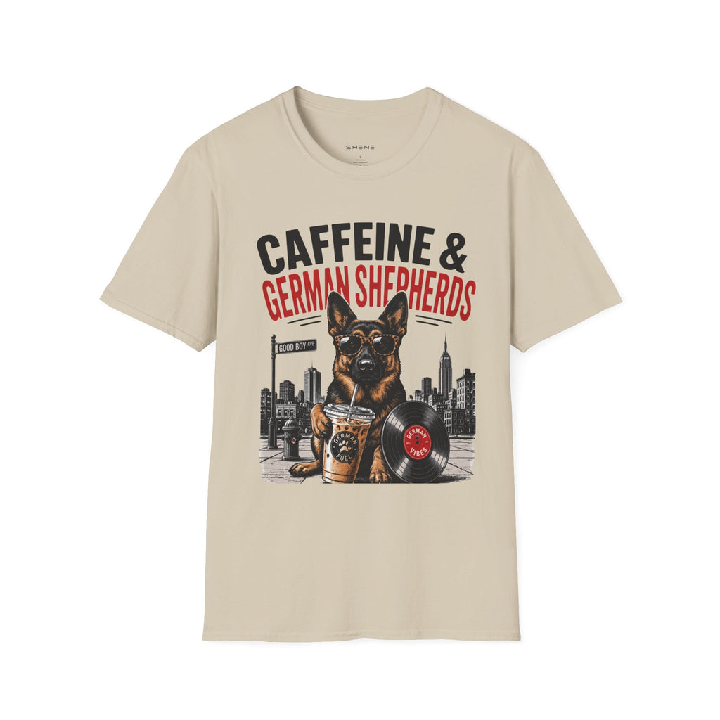 Copy of Unisex Softstyle German Shephed Caffeine Fuel T-Shirt