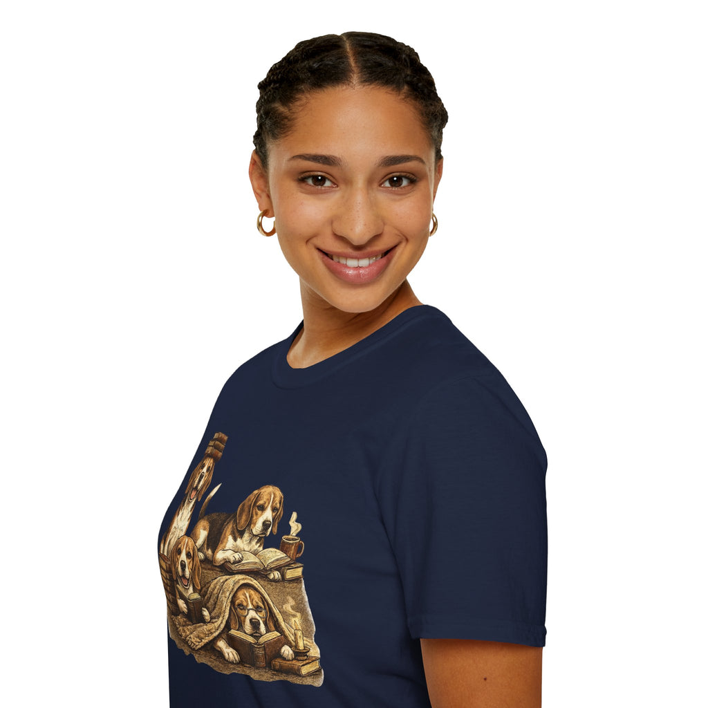 Copy of Copy of Copy of Copy of Unisex Softstyle Beegal Library Four Dog T-Shirt