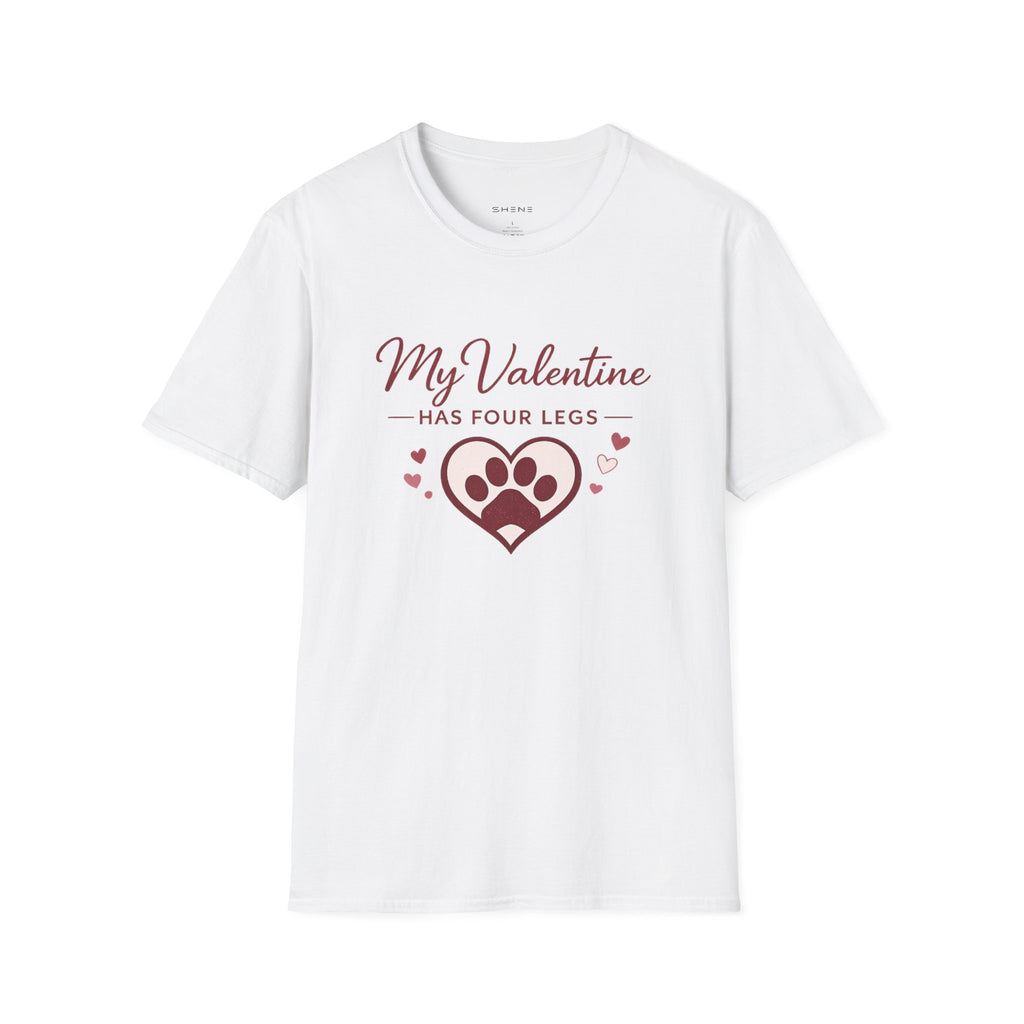 Copy of Unisex Softstyle My valentine has four leg T-Shirt