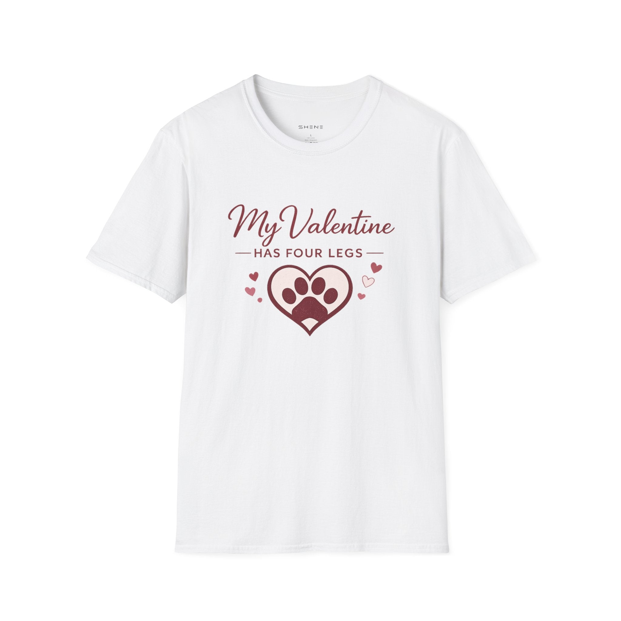 Copy of Unisex Softstyle My valentine has four leg T-Shirt