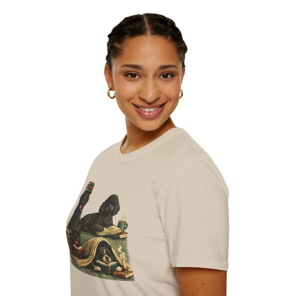 Copy of Unisex Softstyle Black Dog Library T-Shirt
