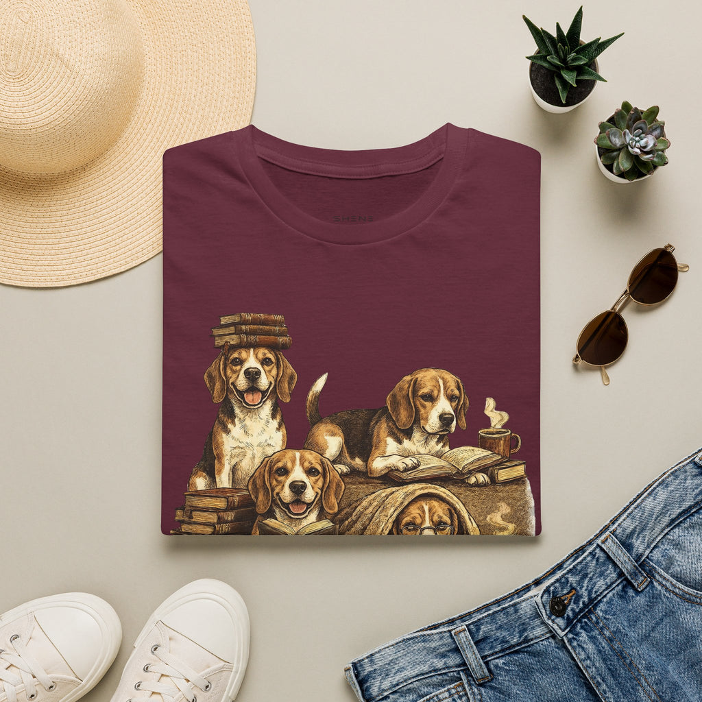 Copy of Copy of Copy of Copy of Unisex Softstyle Beegal Library Four Dog T-Shirt
