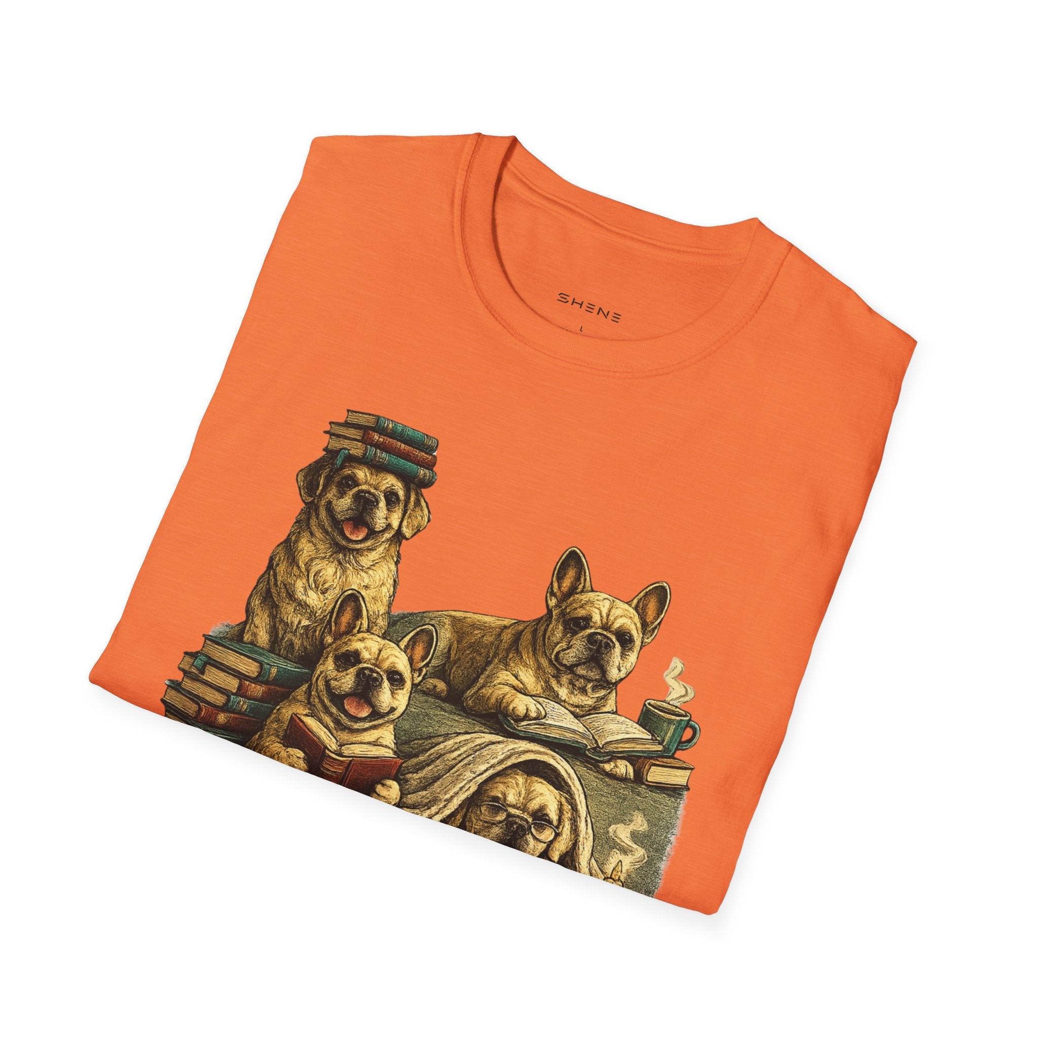Copy of Unisex Softstyle French Dog Library T-Shirt