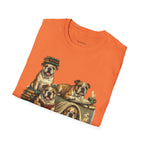 Copy of Copy of Copy of Unisex Softstyle Frenchi Library Four Dog T-Shirt